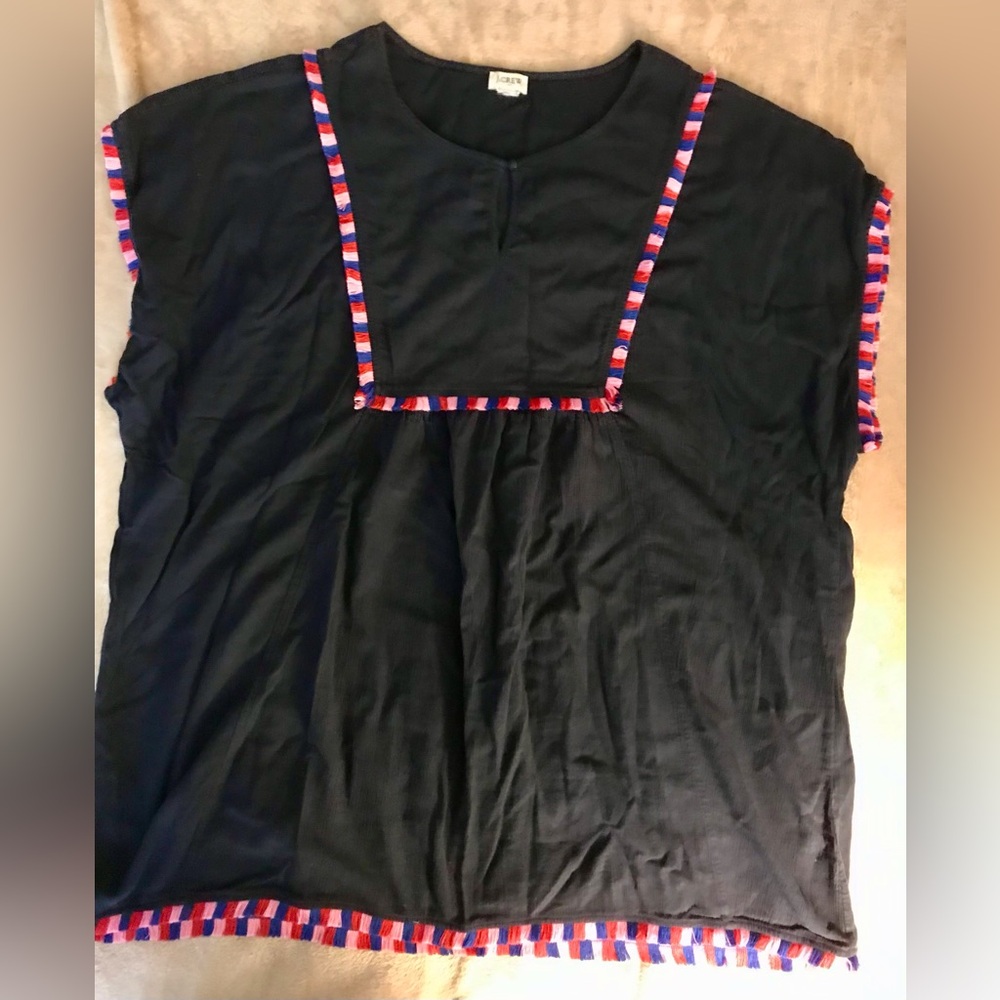 J. Crew Fringe Edges cover up XL